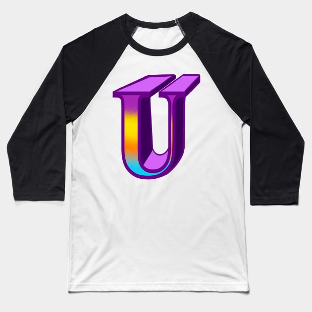 Top 10 best personalised gifts 2022  - Letter U ,personalised,personalized with pattern Baseball T-Shirt by Artonmytee